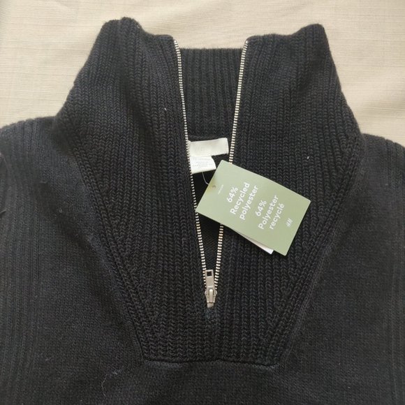 H&M Knit Collar with Zipper | Black | New with Tag - Picture 6 of 7